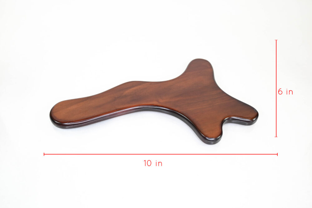 wooden therapy tools, brown body gua sha