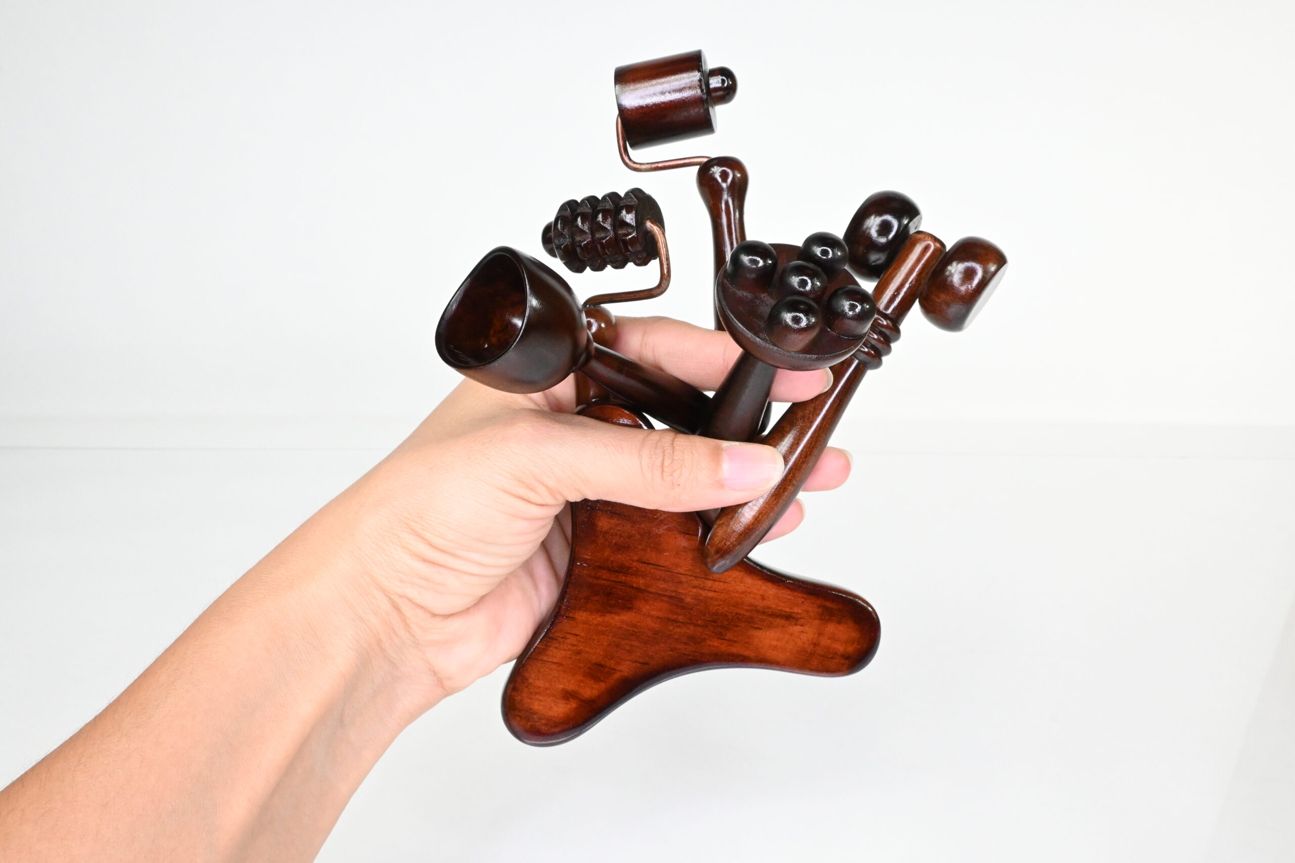 Facial Sculpting Tools: Natural Lift, Wooden Massagers