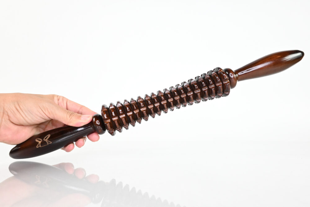 Straight cob roller for wood therapy cellulite massage
