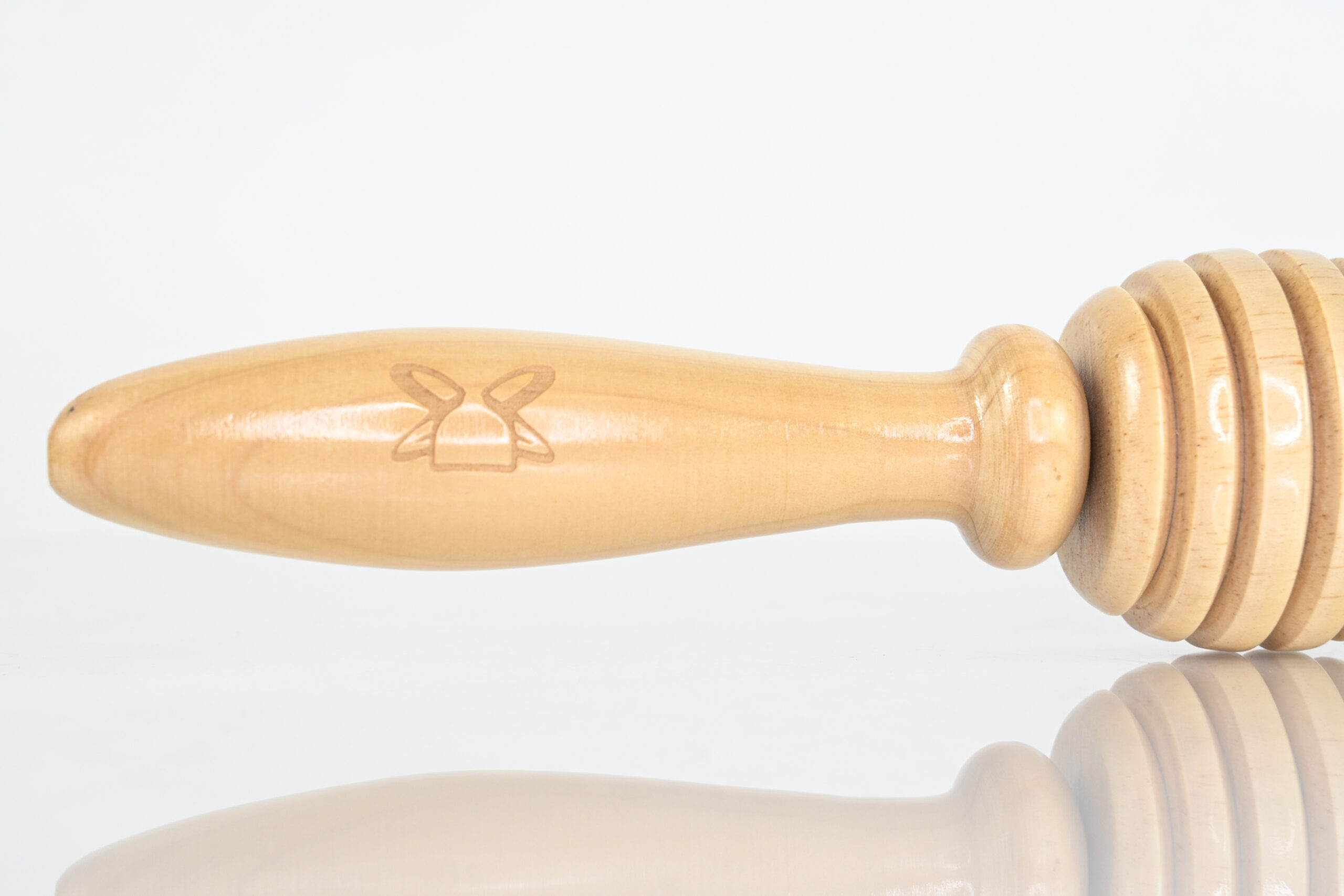 Colexan engraved handle on Colombian wooden massage roller